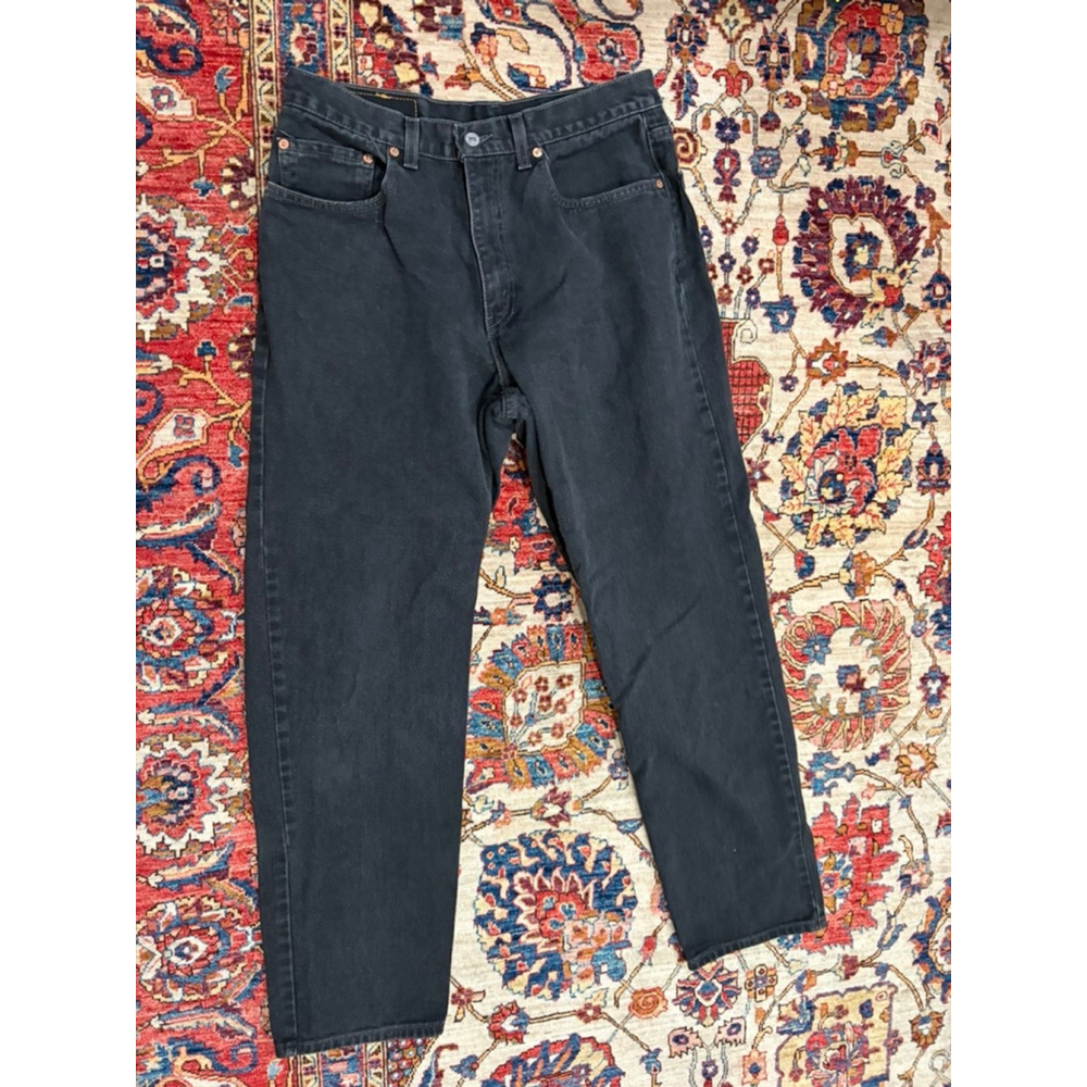 Levi’s 550 Black Denim Jeans Men’s W34 L32 Relaxed Fit Cotton
